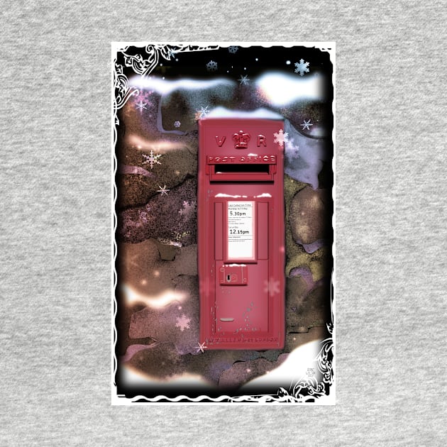 Traditional Red Post Box Christmas design { version 2 } by grantwilson